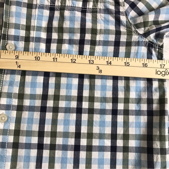 Oshkosh Button Down Shirt Boy’s Size 14 Multicolor Long Sleeve Plaid 100% Cotton - Picture 7 of 11